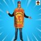 Fireball Get Real Bottle Costume Burnt Orange Tunic Cinnamon Whisky Print Halloween Party Outfit